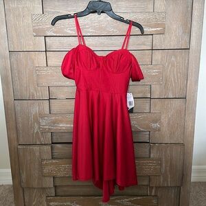 City Vibe red formal dress